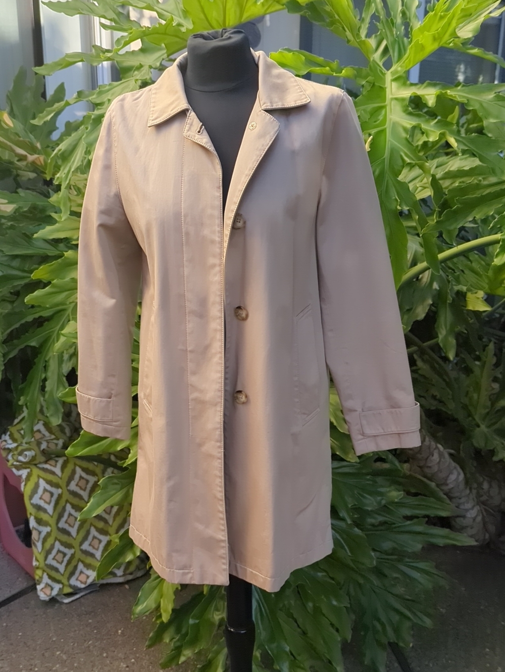 GAP Classic Women's Tan Trench Coat, Lined Size Small 🧥Fall Ready!